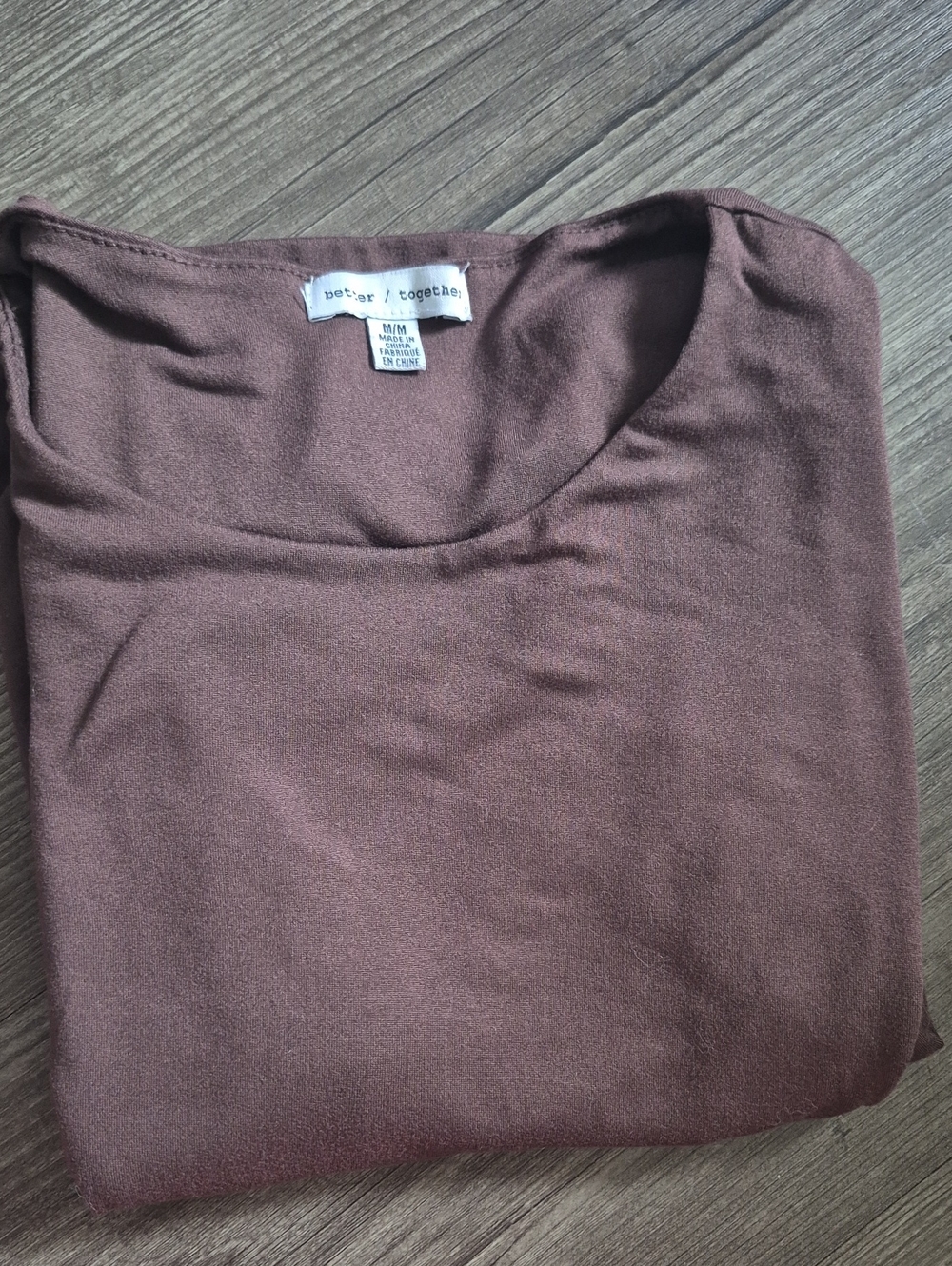 Better /Together Chocolate Brown Short Sleeve Tee
